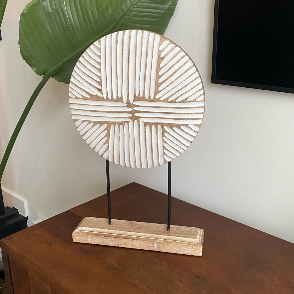 Wooden Carved Art on Stand